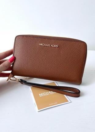 Michael kors smartphone wristlet женский брендовый кожаный кошелек кардхолдер майкл корс мишель корс оригинал на подарок жене подарок девушке