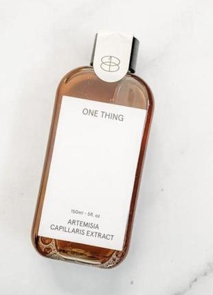 Антиоксидантний заспокійливий тонер one thing artemisia capillaris extract toner