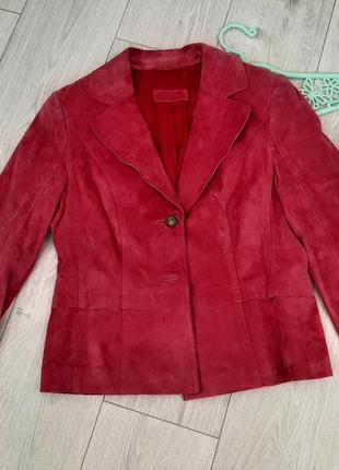 Дизайнерский жакет / пиджак / блейзер замшевый betty barclay2 фото