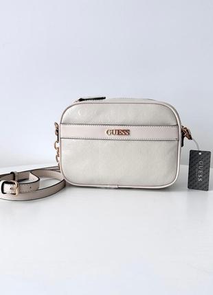 Жіноча брендова сумка guess ellison camera bag crossbody сумочка гезз камера кросбоді на подарунок дружині подарунок дівчині