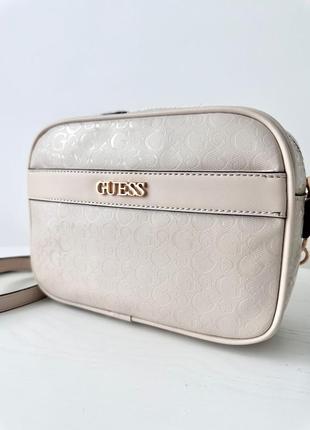 Жіноча брендова сумка guess ellison camera bag crossbody сумочка гезз камера кросбоді на подарунок дружині подарунок дівчині4 фото