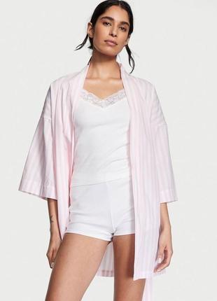 Піжама victoria’s secret 3-piece cotton pajama set3 фото