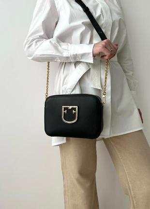 Жіноча брендова шкіряна сумка furla brava camera bag оригінал сумочка кросбоді фурла на подарунок дружині подарунок дівчині