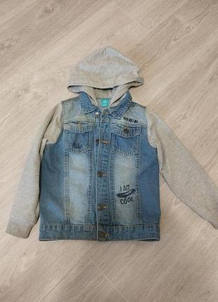 Джинсовий піджак, джинсовка 7-8 років 128 см