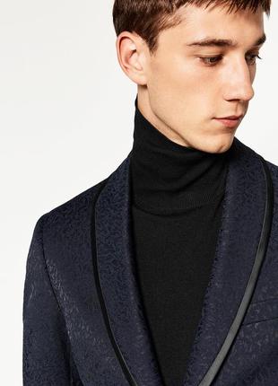 Чоловічий піджак з дуже крутим принтом zara3 фото