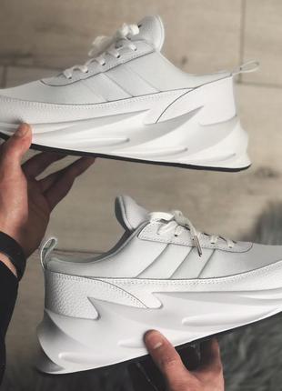 🔥новинка🔥  хит сезона! мужские кроссовки adidas sharks white1 фото