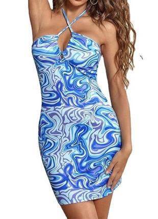 Трендове шикарне плаття в яркому принті