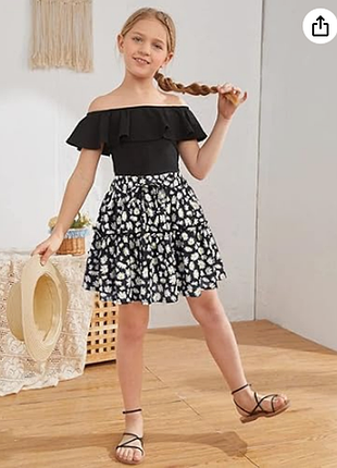 Юбка  в ромашки на девочку shein kids 3