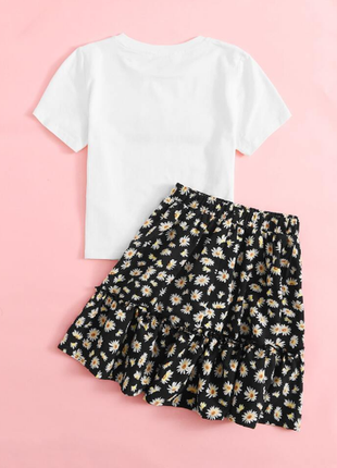 Юбка  в ромашки на девочку shein kids 2