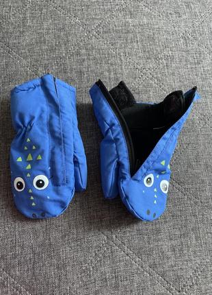 Рукавички рукавиці на блискавці липучці дракони динозаври