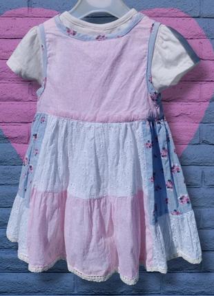 Сукня костюм сарафан сукня плаття футболка комплект 6/12 cutey couture2 фото