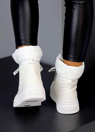 Дутики "bago", белый, экокожа/плащевка