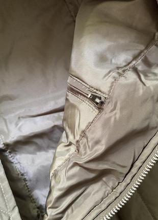 Мужская куртка бомбер оливкового цвета6 фото