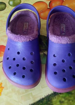 Фірмові утеплені крокси crocs р.- j- 1-20,5 см3 фото