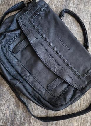 Кожаная фирменная сумка-портфель от liebeskind berlin