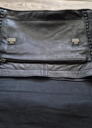 Кожаная фирменная сумка-портфель от liebeskind berlin6 фото