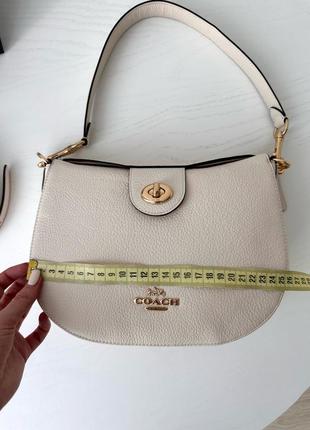 Женская брендовая кожаная сумочка coach ella hobo bag сумка кроссбоди хобо оригинал кожа коач коуч на подарок жене подарок девушке7 фото