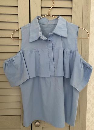 Рубашка с рюшей