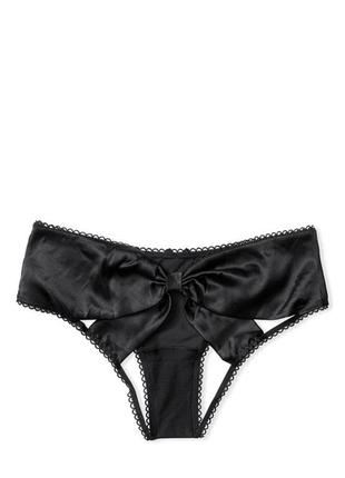 Еротичны трусики  з відкритою задньою частиною victoria's secret  very sexy mesh & satin bow cutout6 фото