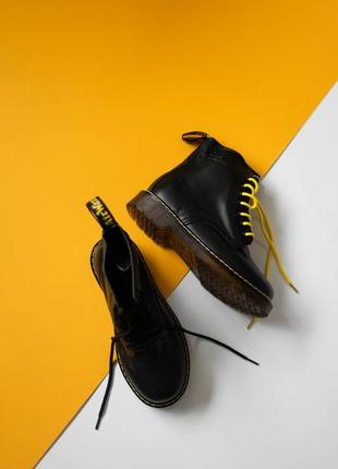 Dr. martens 1460 black женские демисезонные ботинки черные мартинс термо 😍2 фото