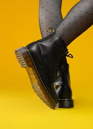 Dr. martens 1460 black женские демисезонные ботинки черные мартинс термо 😍8 фото