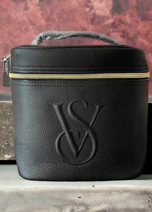 Бьюти кейс top handle cosmetics case black victorias secret1 фото