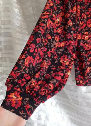 Оверсайз блуза з пишним рукавом та бантом з колекції марокко3 фото