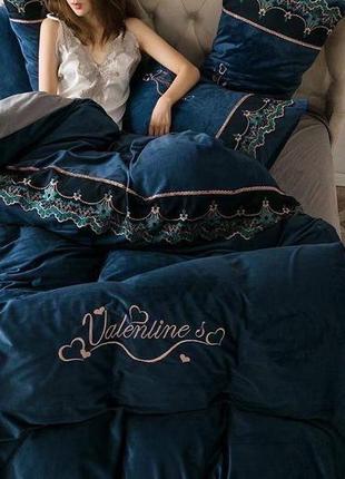 Постель нежный велюр комплект