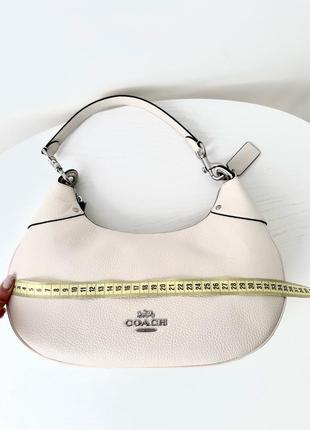 Жіноча брендова шкіряна сумка coach mara hobo bag оригінал сумочка кроссбоді хобо коач коуч шкіра на подарунок дружині подарунок дівчині8 фото