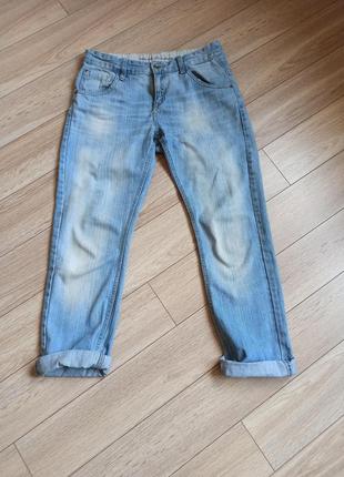 Коттоновые прямые джинсы