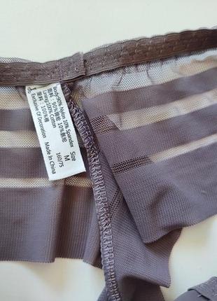 Бразильяни прозора сіточка атласні шовкові труси жіночі трусики сексі еротик стрінги уцінка6 фото