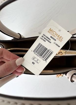 Жіноча брендова сумка michael kors mercer medium crossbody bag оригінал сумочка майкл мішель корс на подарунок дружині подарунок дівчині10 фото