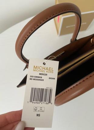 Женская брендовая кожаная сумочка michael kors mercer medium crossbody bag сумка оригинал кожа мишель корс майкл корс на подарок жене подарок девушке7 фото