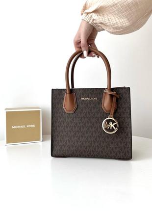 Жіноча брендова сумка michael kors lita mercer medium crossbody bag оригінал сумочка майкл мішель корс на подарунок дружині подарунок дівчині1 фото