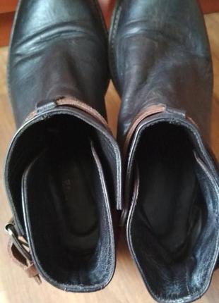 Сапоги ботинки кожа 38р.4 фото