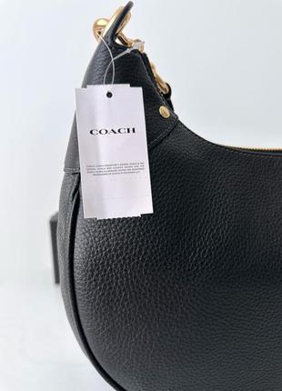 Женская брендовая кожаная сумочка coach mara hobo bag сумка кроссбоди хобо оригинал кожа коач коуч на подарок жене подарок девушке10 фото