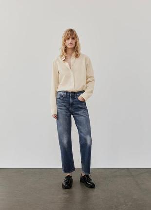 Укороченые джинсы zw collection straight-leg mid-rise