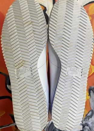 Nike кроссовки 40 размер кожаные белые хорошие оригинал7 фото