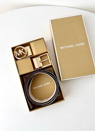 Женский кожаный брендовый пояс ремень безразмерный michael kors оригинал кожа мишель корс майкл корс на подарок жене подарок девушке