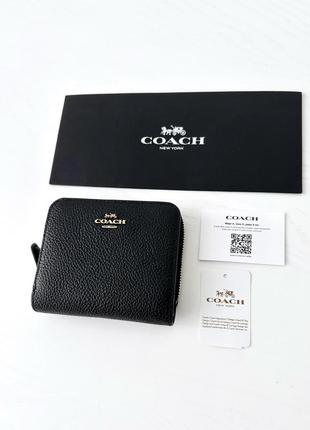 Coach billfold wallet женский кожаный брендовый кошелек коуч коач оригинал портмоне на подарок жене на подарок девушке