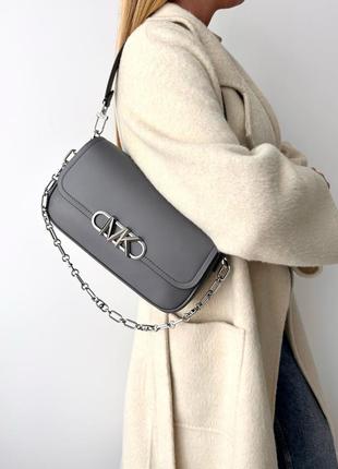 Женская кожаная сумочка michael kors parker medium shoulder bag сумка кроссбоди crossbody оригинал кожа мишель корс майкл корс на подарок жене девушке2 фото