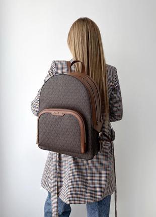 Michael kors jaycee large backpack женский брендовый кожаный рюкзак рюкзачек майкл корс оригинал мишель кожа на подарок жене подарок девушке1 фото