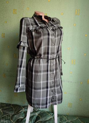 Рубашка. рубашка в клетку. рубашка. m. 389 фото