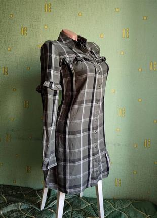 Рубашка. рубашка в клетку. рубашка. m. 382 фото