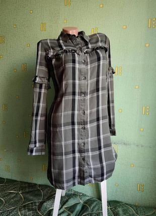 Рубашка. рубашка в клетку. рубашка. m. 386 фото