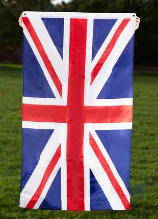 Большой тканевый флаг крупнобритании, флаг, сквозняк1 фото