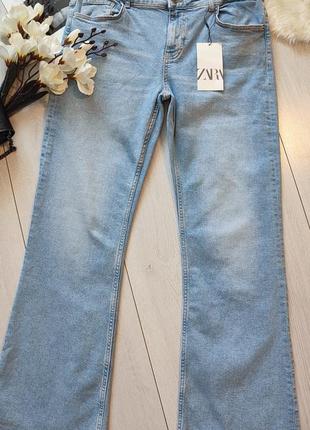 Расклешенные джинсы от zara, 44р, оригинал7 фото