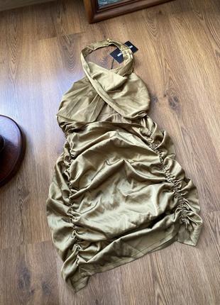 Сукня шовкова з імітацією костюма1 фото