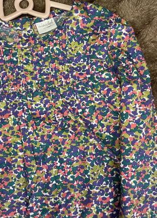 Блуза для девочки 5/6 лет блузка в цветы детская реглан детский реглан для девочки свитер детский майка мирер детский кофта детская3 фото