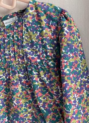 Блуза для девочки 5/6 лет блузка в цветы детская реглан детский реглан для девочки свитер детский майка мирер детский кофта детская2 фото